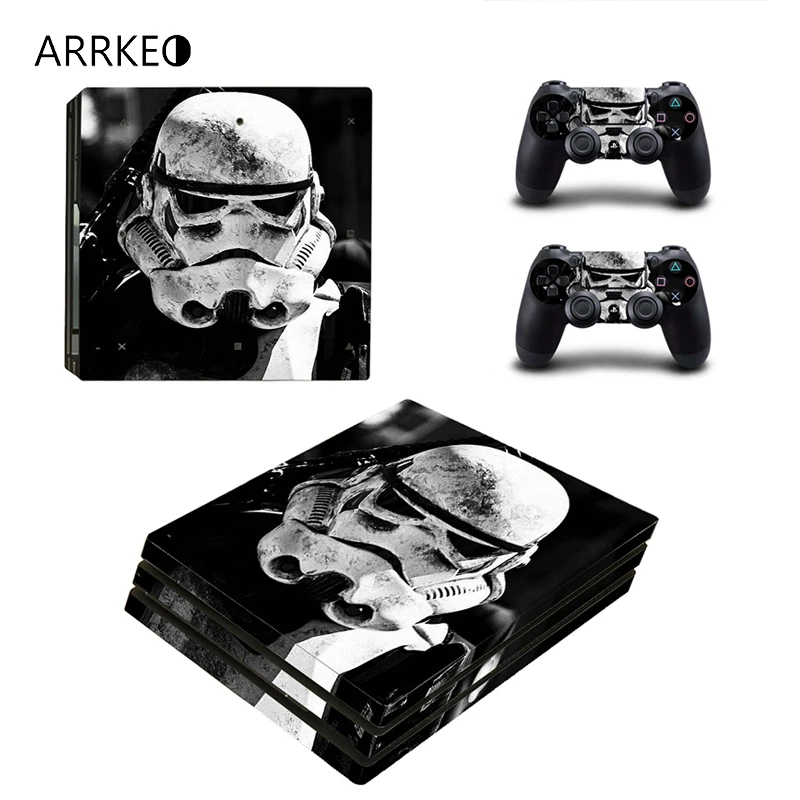 Виниловый чехол ARRKEO Star Wars наклейка для PS4 Pro Sony PlayStation 4 консоль 2 контроллера