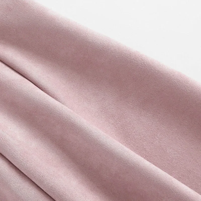 Dotfashion Новое поступление плиссированная юбка розовая облегающая и расклешенная Милая женская одежда средняя талия короткая простая юбка