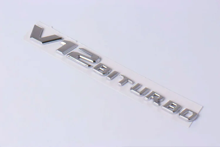 Черная матовая эмблема V8 V12 BITURBO с надписью на багажник Logo автомобильная наклейка