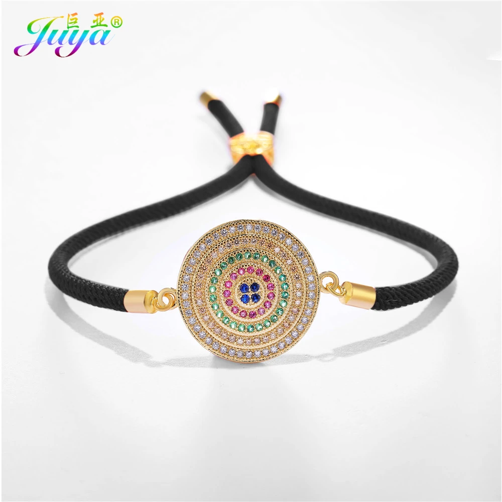 EID Mubarak Gift Jewelry Micro Pave Zircon Gold//Rose Gold Bracelets Allah's For Imam Muslim Women Men Charm Bracelet | Украшения и