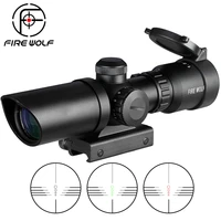 1 5 5x32 short scope hunting riflescope red dot green illuminated optical sight rail 20mm crossbows for hunter airsoft weapons