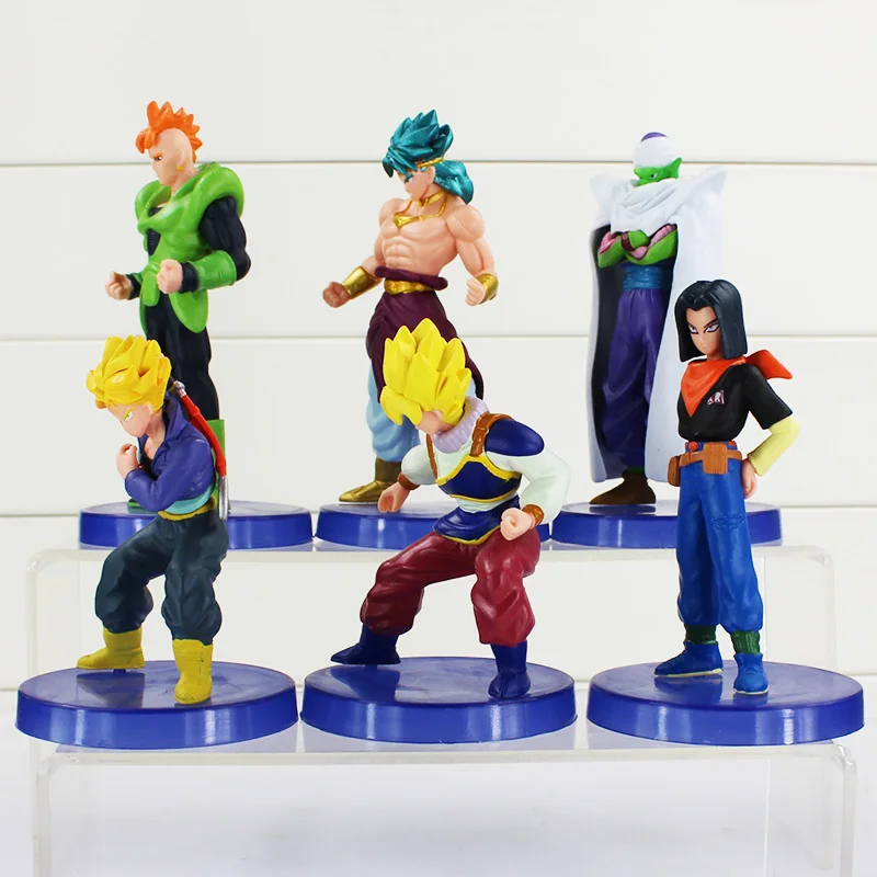 6 шт./компл. Dragon Ball Z Цифры Куклы Супер Saiyan рисунок Детское игрушка Рождественский