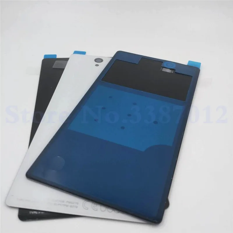 New Glass Back Battery Cover For Sony Xperia Z L36H L36 C6603 C6602 Replacement Rear Door Housing With NFC | Мобильные телефоны и