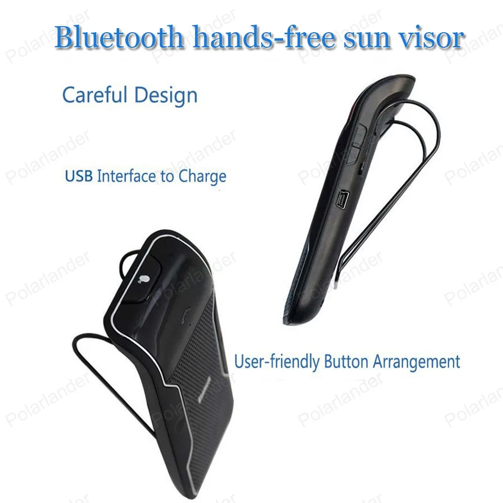 Мини-Автомобильный Стайлинг Bluetooth V3.0 + EDR MP3-плеер солнцезащитный козырек тонкий