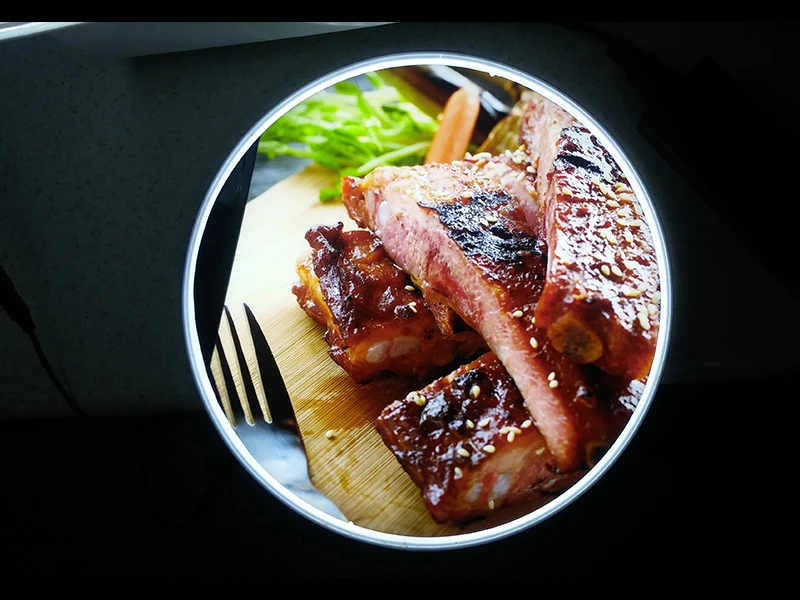 D = 400 мм супертонкая яркая настенная круглая рекламная светодиодная акриловая