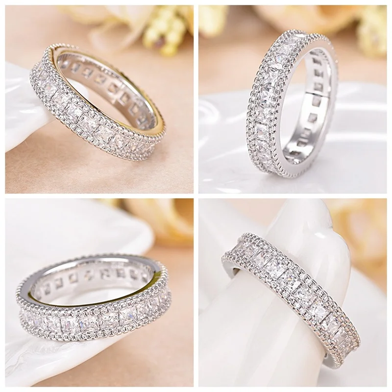 5% Off 2017 Uloveido Кристалл Обручальные Кольца для Женщин Ювелирные Изделия Винтаж
