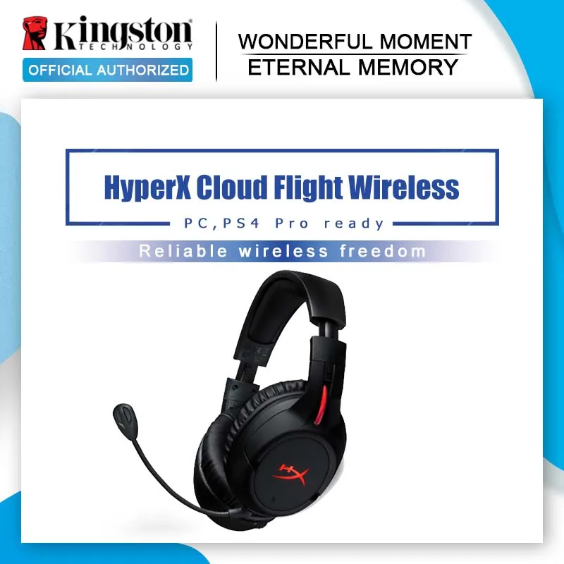 Kingston HyperX Cloud Flight Беспроводная игровая гарнитура многофункциональные наушники