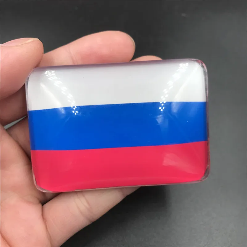 Хрустальные наклейки на холодильник Центральная Европа Страна Флаг Испании Чешский Республика Польша Германия Швейцария США магнит для холодильника с флагом - Цвет: Russia