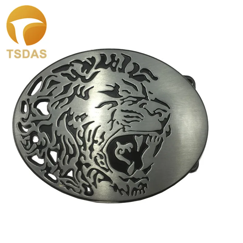 Выдалбливают пояс со львом пряжка с серебряным покрытием 88*68 мм в западном стиле