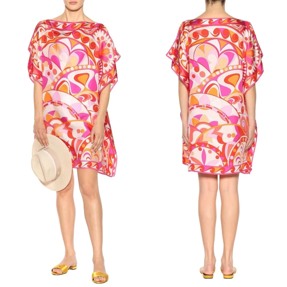 Женское трикотажное шелковое платье с рукавом летучая мышь свободное стрейчевое