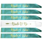 6 шт., свадебная повязка для девичника, для вечеринки в честь девичника, свадьбы, девичника, золотые буквы, PAT20