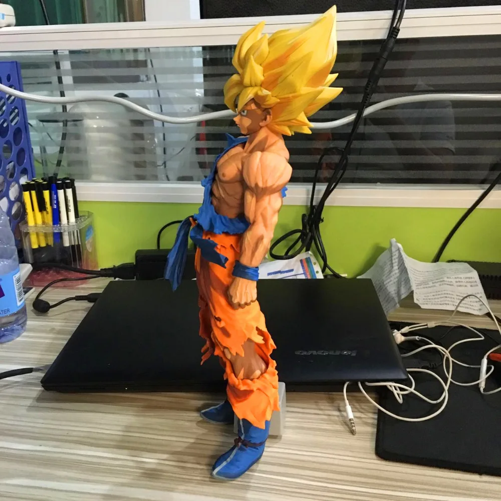 Huong Anime Figur 34 см Dragon Ball Z Son Goku Рисованные комиксы Ver. ПВХ фигурка Коллекционная