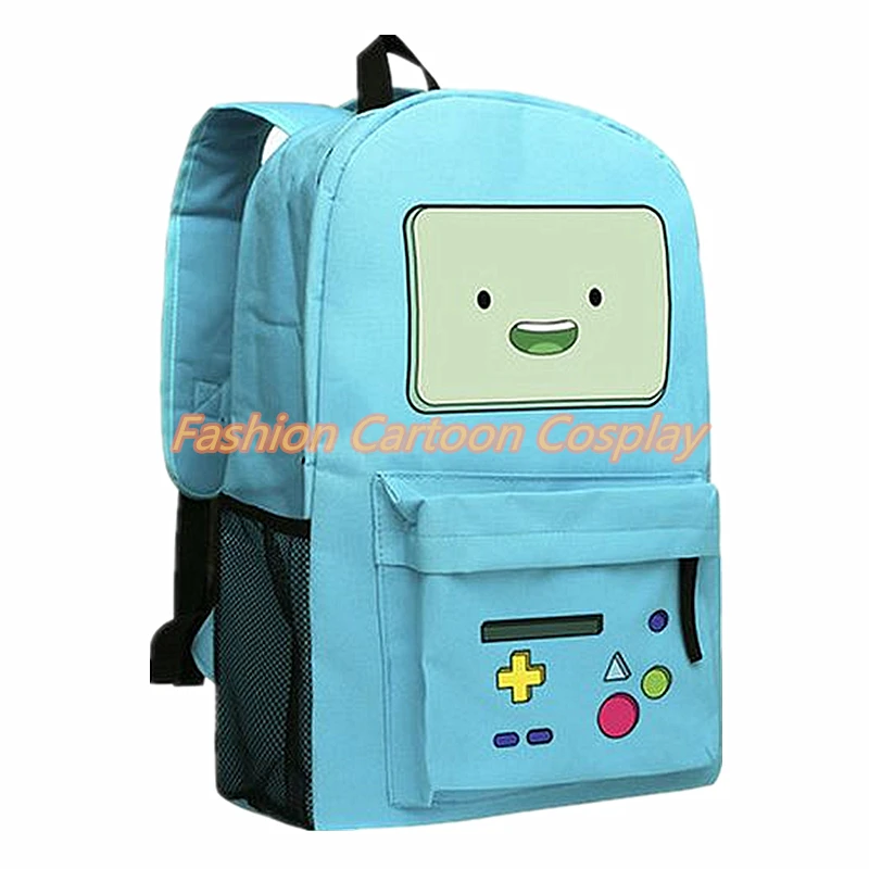 Оригинальный холщовый рюкзак Adventure Time Finn and Jake двухсторонние школьные сумки для