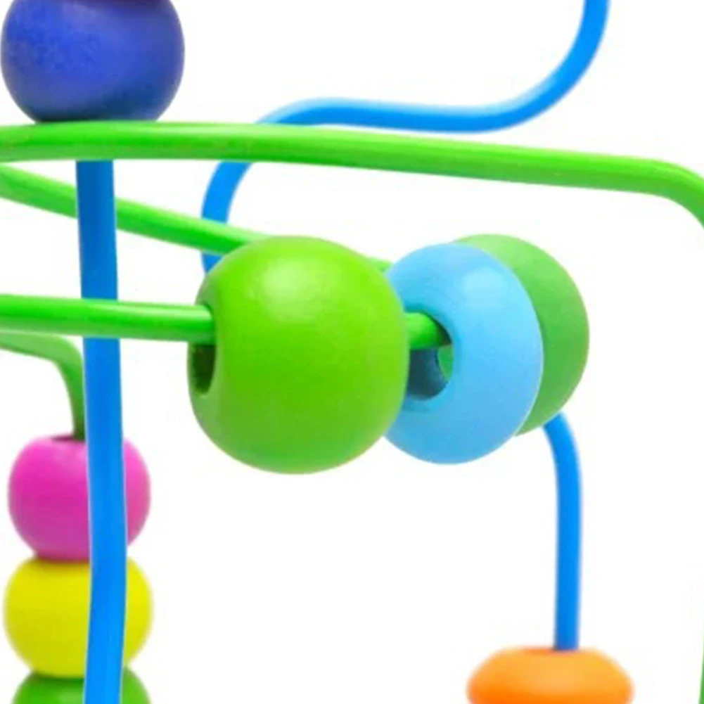 Детские дошкольного Обучающие вокруг шнур для бус лабиринт мини подарок игрушка