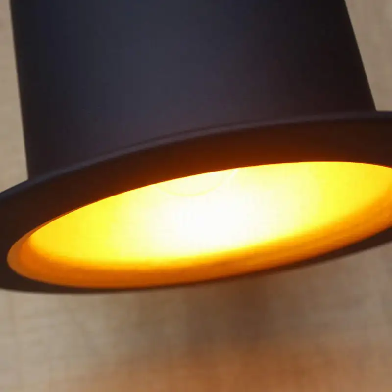 Антикварная черная Подвесная лампа для кухни освещение