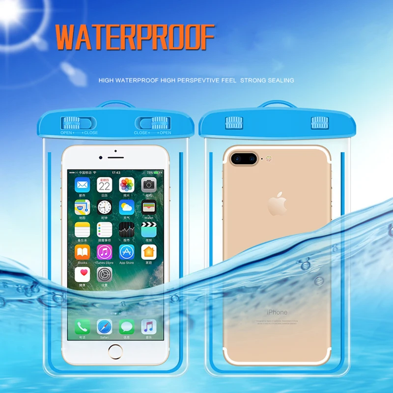 

Universal Cellphone Smartphone Water Proof Pouch Case Housing Mask For iPhone For iPhone 4 4S 5 5S 6 6S 7 7 Plus Shipping Free