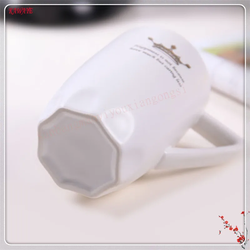 1 компл. творческая личность Керамика чашки и крышка ложка завтрак молока чашку
