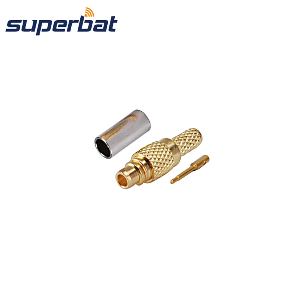 Прямая ОБЖИМНАЯ заглушка Superbat MMCX для коаксиального кабеля LMR100 RG316 RG174 RF