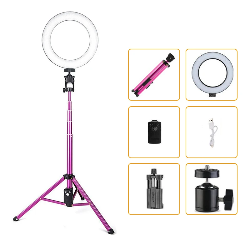 Tycipy кольцевой свет LED фотография заполняет мягкий/теплый телефон камера видео