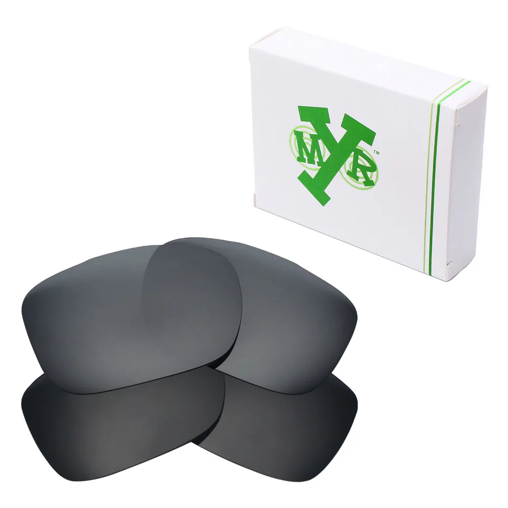 

2 Pairs Mryok POLARIZED Replacement Lenses for-Oakley Two Face Sunglasses Stealth Black & Black IR
