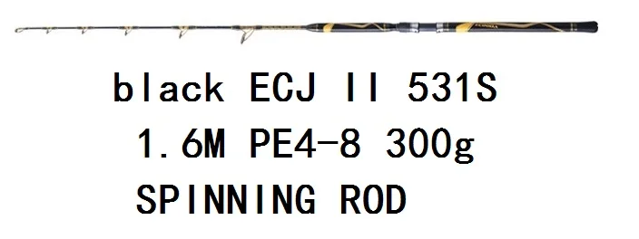 ECOODA CHEETAH II джиггинг стержень ecj ii 1,52-1,70 м 100g150g200g260g300g400g500g рыбалка японский Fuji руководство и катушка удочка для рыболовной лодки - Цвет: Зеленый
