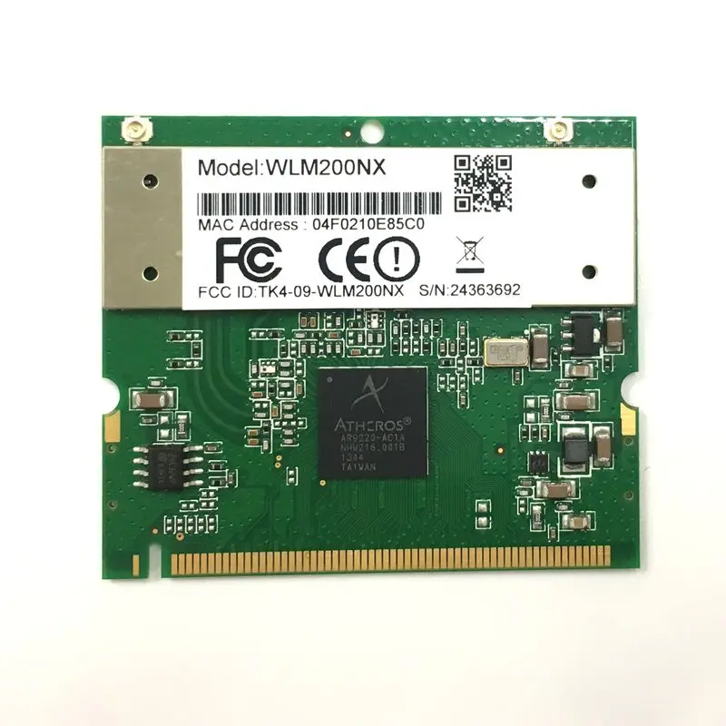 Atheros AR9220 Atheros9220 potex WLM200NX 802.11a/b/g/n двухдиапазонный 2 4/5 ГГц 300 Мбит/с мини PCI Wi Fi