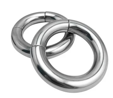 

Metal Magnet Locking Scrotum Testicle Lock Clamp,Cock Ring Ball Stretcher,Chastity Device Delay Adult Game for Men Restraints