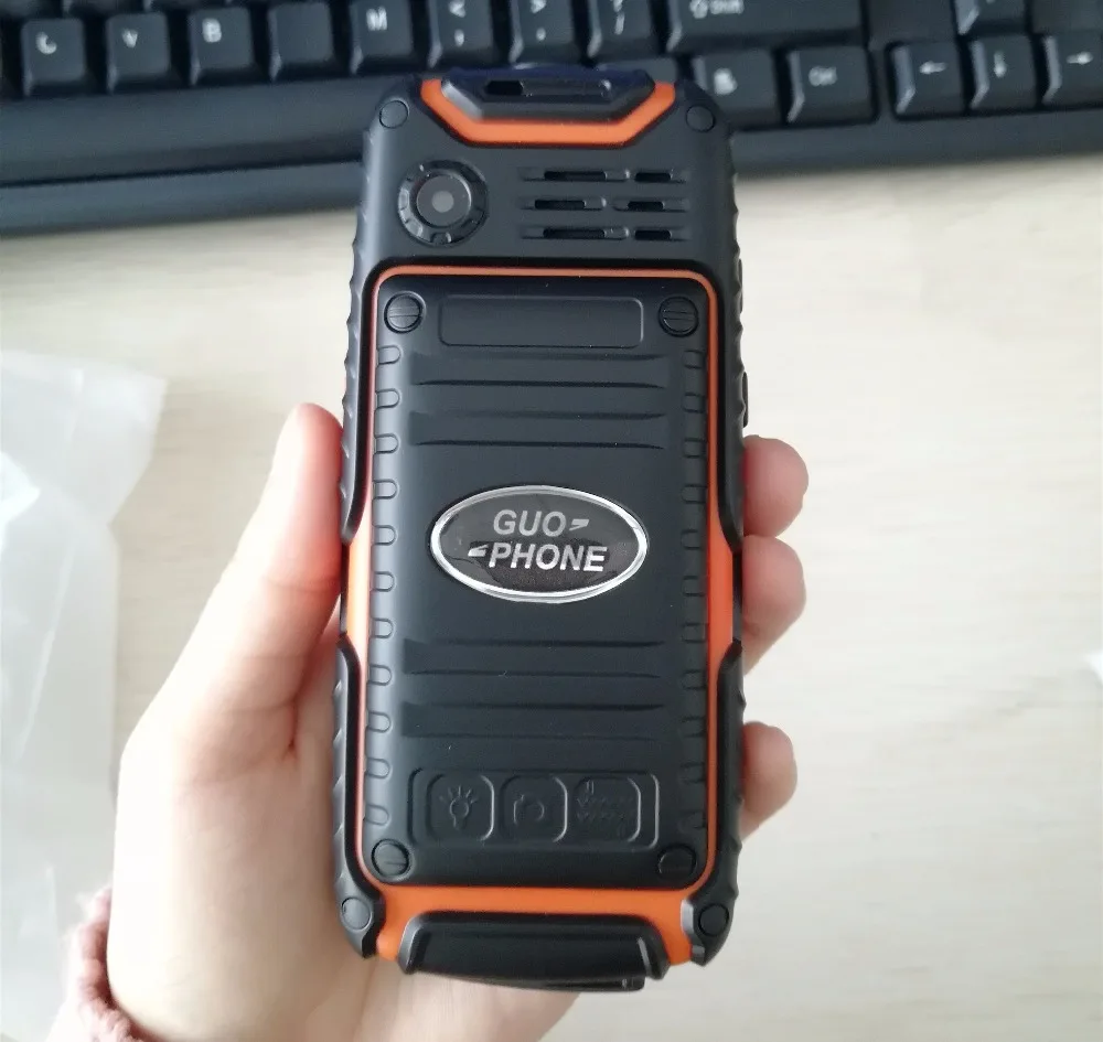 Guophone A6 9800mAH power Bank мобильный телефон 2," 0.3MP камера с английским или фонариком и русской клавиатурой сотовые телефоны