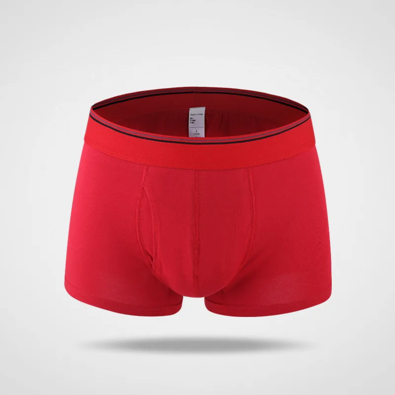 LUWCON, 4 шт./лот, хлопковое Мужское нижнее белье, боксеры, шорты, одноцветные, удобные трусики, много цветов