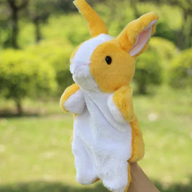 30 см кролик Рука марионетка куклы Плюшевый ребенок зоопарк животное рука