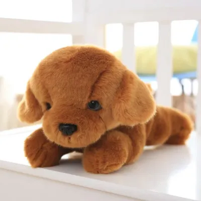 

light brown teddy dog about 35 cm toy dog soft plush toy , birthday gift x136