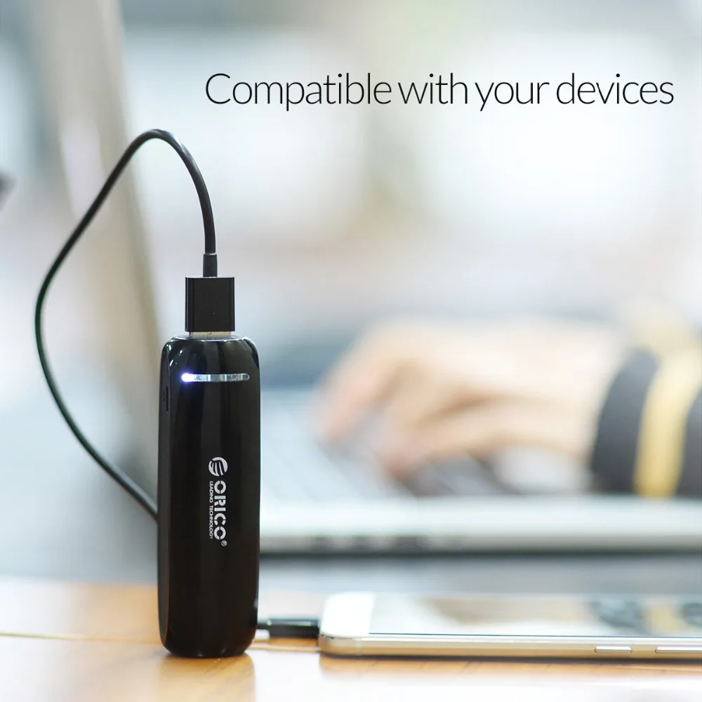 ORICO power bank 2000 мАч Портативный внешний Батарея mi cro USB Вход мобильного телефона