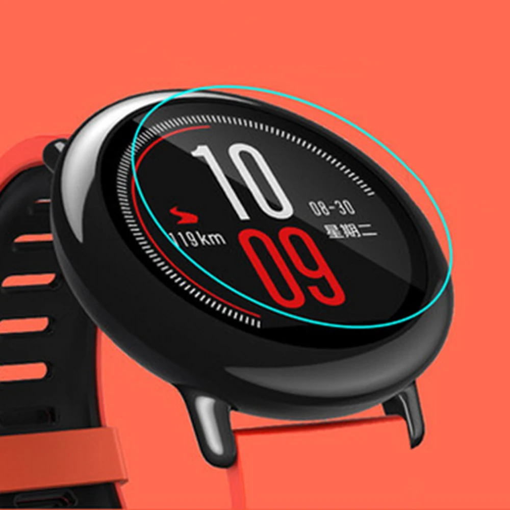 Закаленное стекло для защиты экрана AMAZFEEL Xiaomi Huami Amazfit Sports Защита смарт часов 9H
