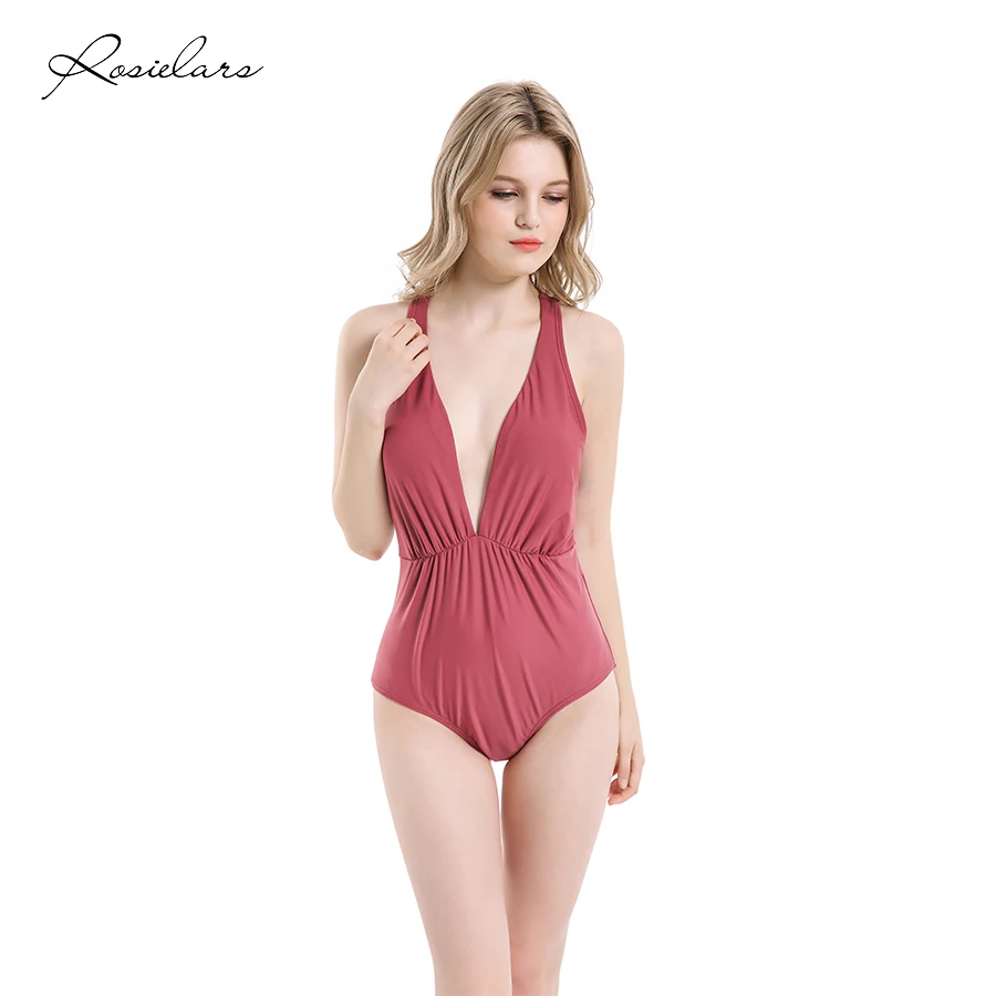 2019 летняя пляжная одежда ROSIELARS сексуальный цельный женский купальник Модный