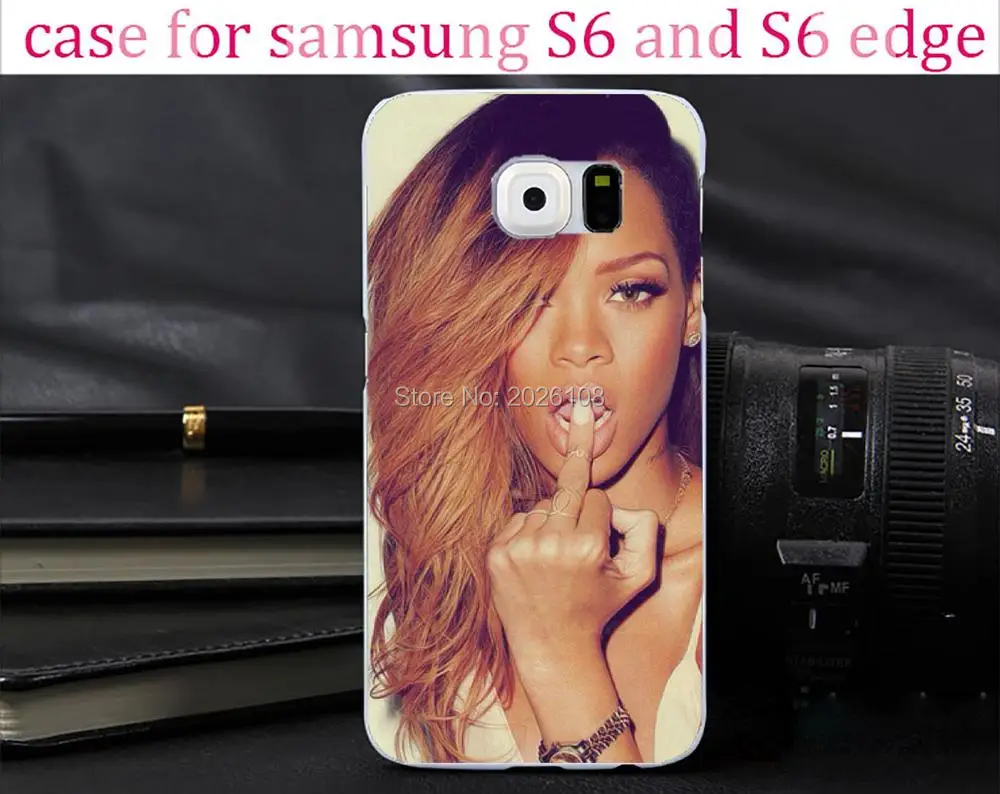 Сексуальные девушки рианна стиль прозрачные стелс чехол для Samsung Galaxy S3 S4 S5 S6 S6Edge|s3