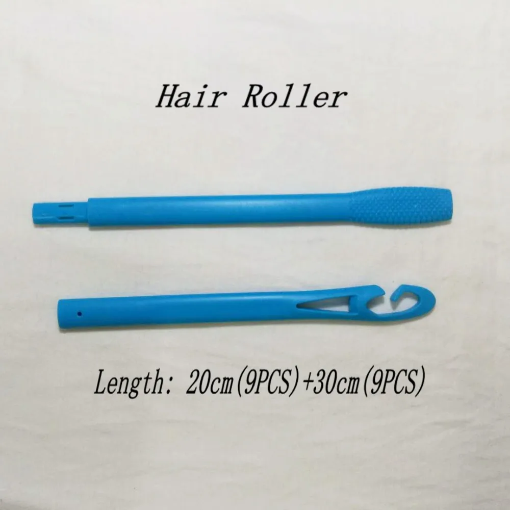 18pcs/set 20cm and 30cm long 2 hooks Magic hair curler magic roller spiral curls | Красота и здоровье