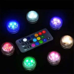 IP68 водонепроницаемый RGB погружной светильник с аккумулятором, светодиодный подводный светильник, наружное украшение для сада вечерние, ночник