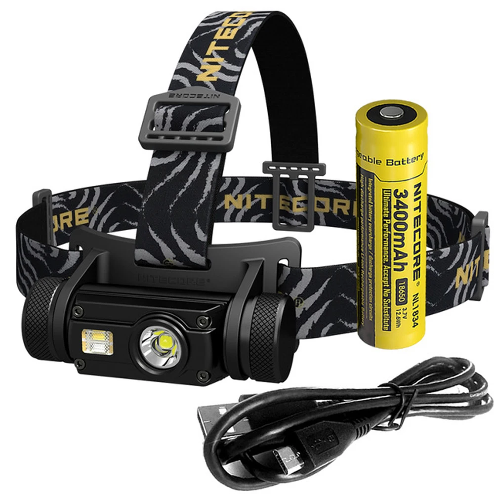 NITECORE HC65 USB Перезаряжаемый головной светильник XM L2 U2 max 1000 люмен луч бросок 110