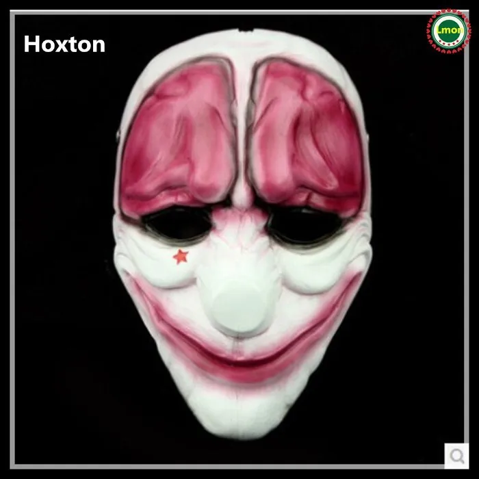Косплей смолы Набор масок Payday 2 Даллас хокстон волк клоун цепи страсть Хэллоуин