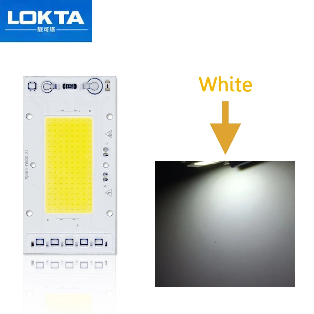 5 шт./лот LED COB чип лампа 30 Вт 40 50 AC220V Smart IC light beads Fit для DIY прожектора наружного