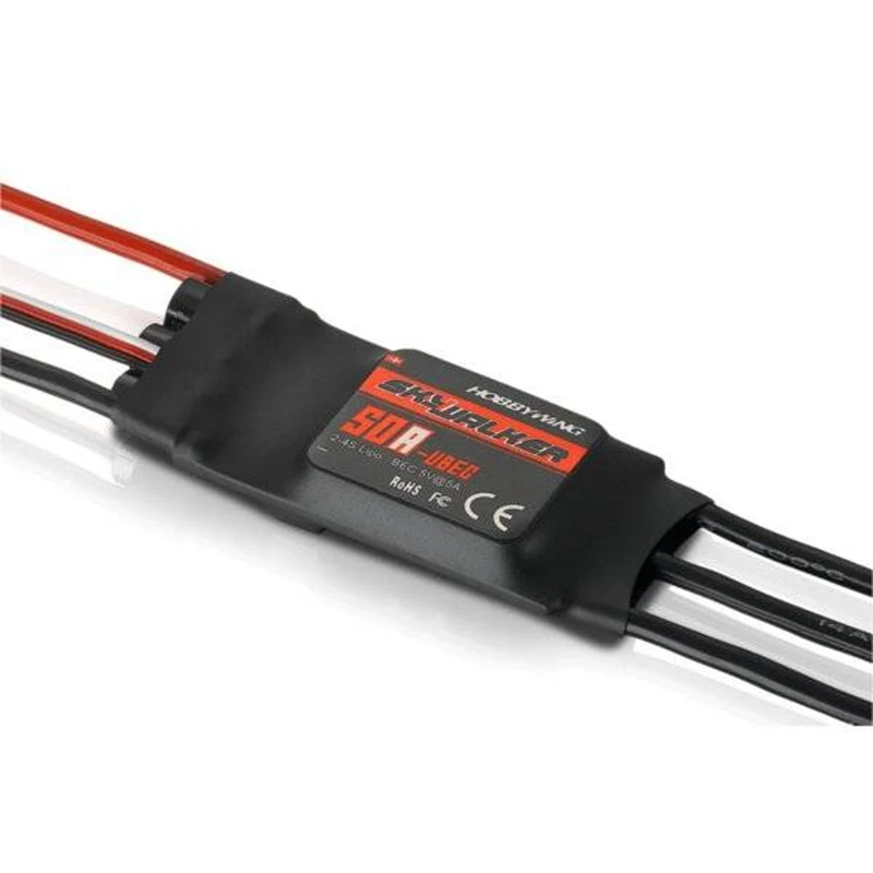 Hobbywing Skywalker 2-4S 50A UBEC бесщеточный ESC с 5В/5А BEC для RC модели самолетов вертолета |