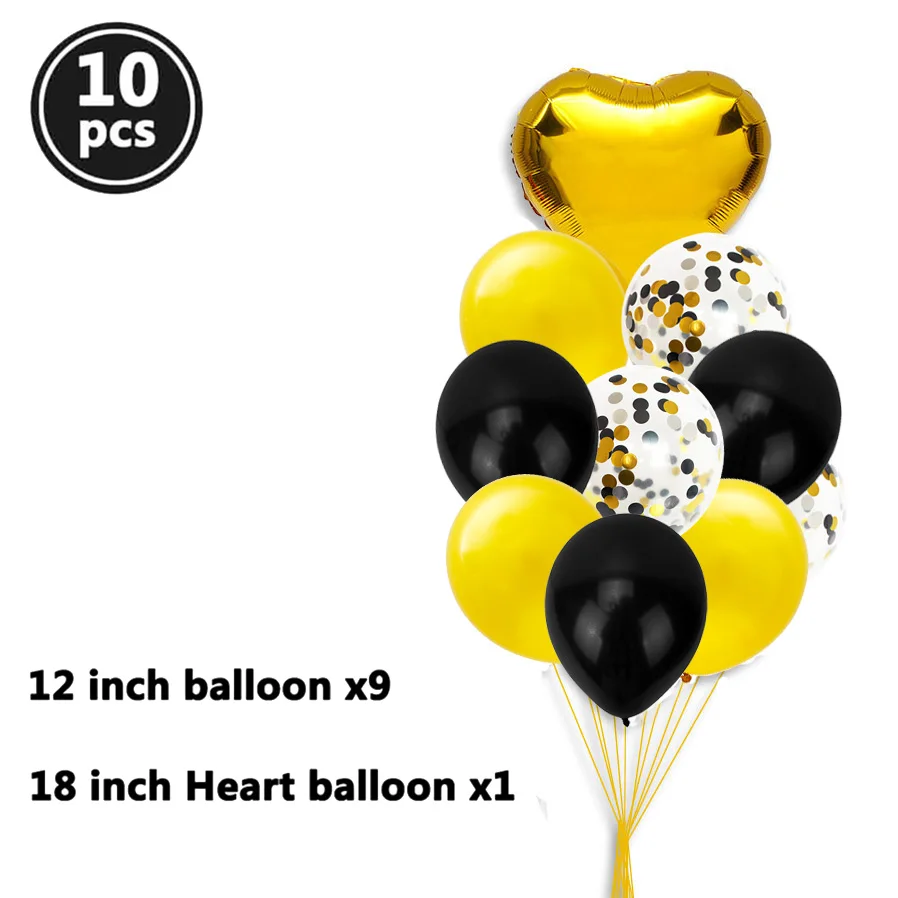 10pcs 24 шт. 30 40 50 60 70 Фольга воздушные шары для дня рождения реквизит для фотографий 30th 40th 50th 60th лет фотобанк украшения для взрослых - Цвет: 10pcs