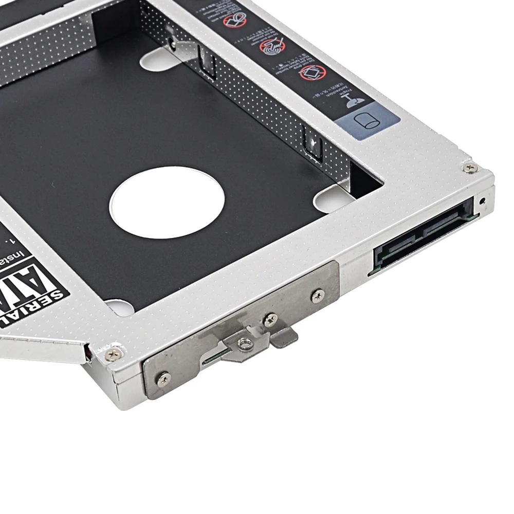 2016 Новый алюминиевый 2nd HDD Caddy 12 7 мм жесткий диск SSD SATA III чехол для hp Compaq 6530B 6535B 6730B