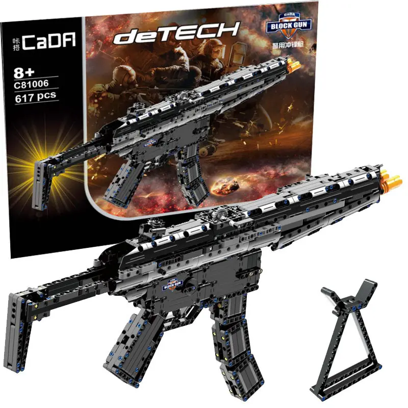Револьвер пистолет силовой пистолет SWAT Technic Военная армейская модель строительные блоки кирпичный Набор оружие Развивающие игрушки для детей Подарки - Цвет: Style G