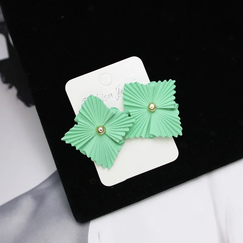 Shiny Side New Fashion Brand Jewelry Irregular Flower Stud Earrings for Women Statement Gift Elegant Free Shipping | Украшения и