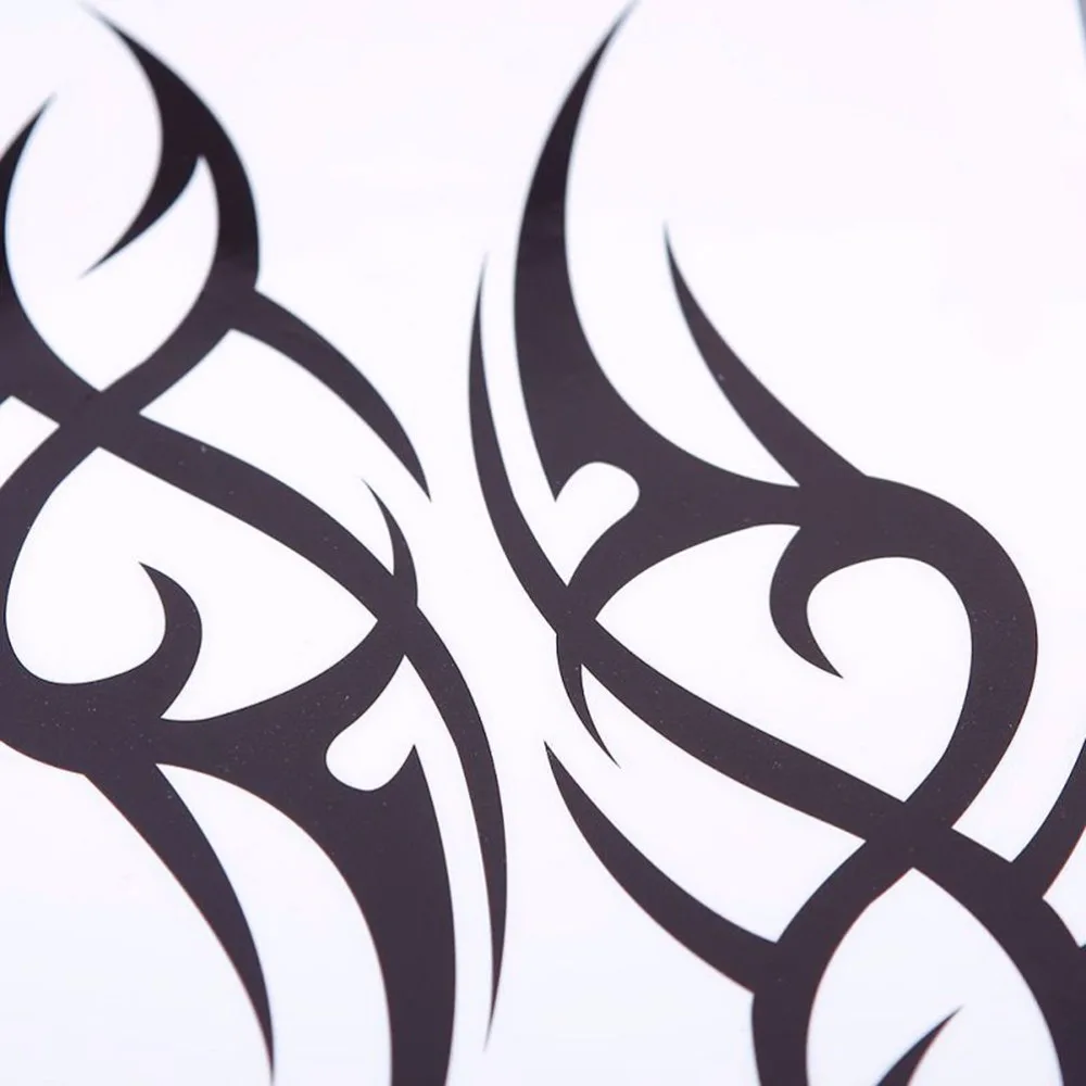 2020 горячий черный Временные татуировки боди арт 3D Водонепроницаемый Стикеры Для