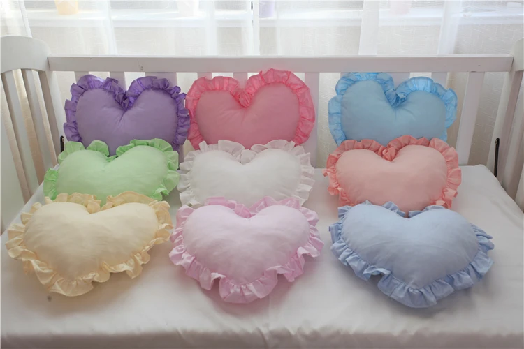 Твердые сердца пледы Декоративные Чехлы для подушек дивана Свадебные украшения