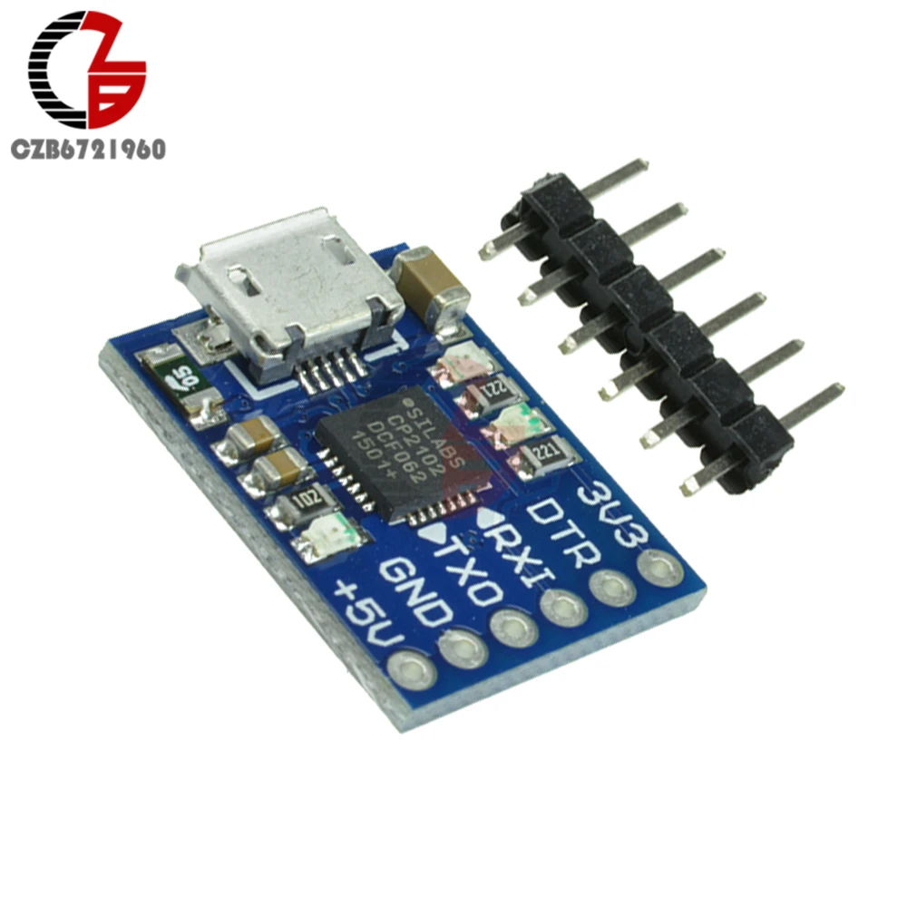 CP2102 Micro USB к UART TTL модуль 6-контактный последовательный преобразователь STC Замена