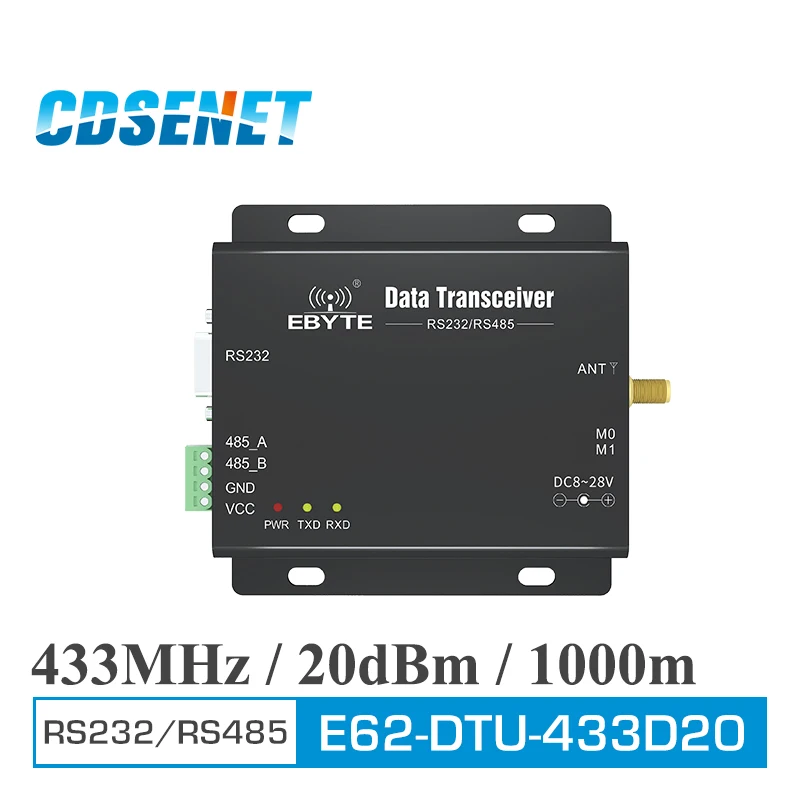433MHz DTU RS232 RS485 USB Wifi Transmitter and Receiver E62-DTU-433D20 uhf Module RF 433 MHz DTU Full Duplex rf Transceiver