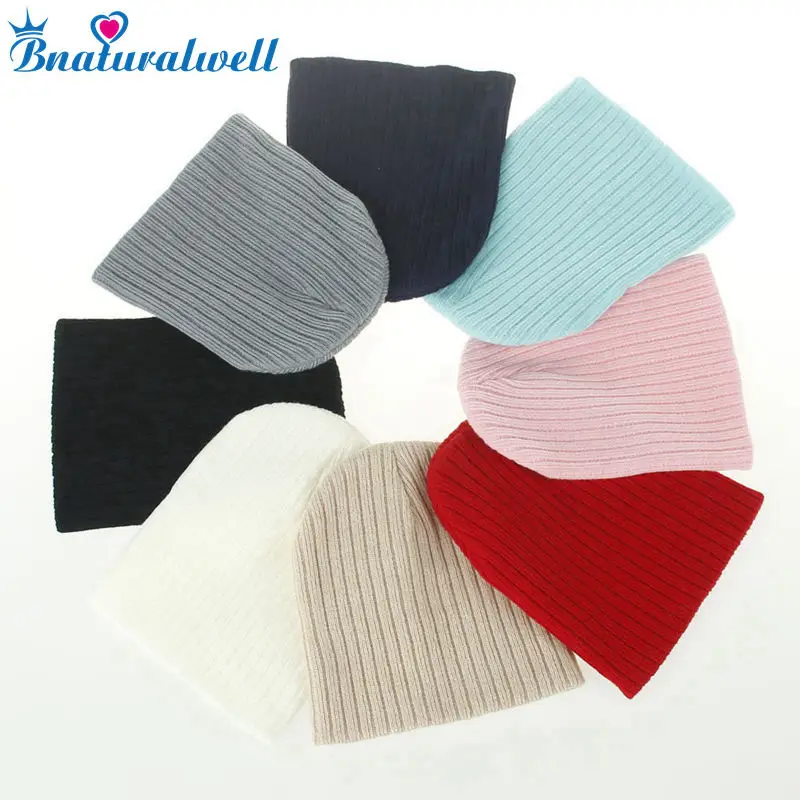 Bnaturalwell Cute Baby Winter Hat Warm Infant Brand Beanie Children Boys Girls Kids Knitting Cap Toddler Knitted H065S | Детская одежда